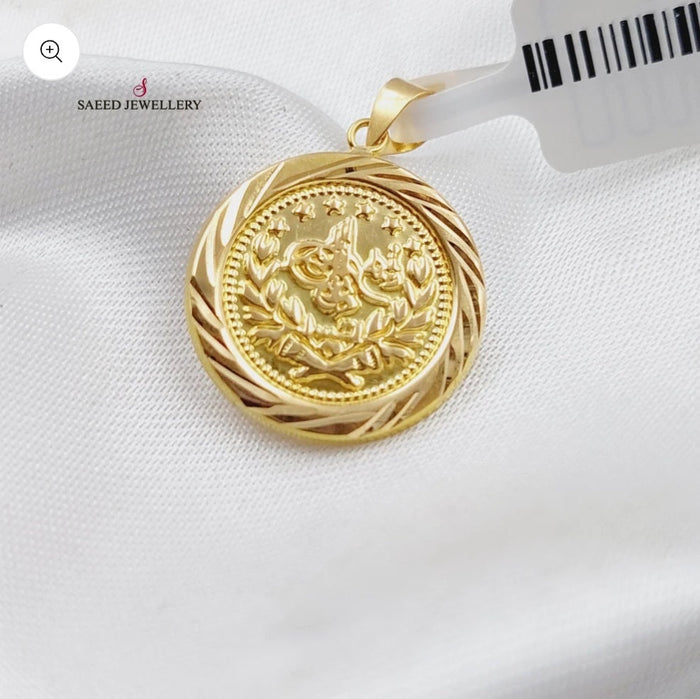Rashadi Pendant  Made Of 18K Yellow Gold by Saeed Jewelry-29647