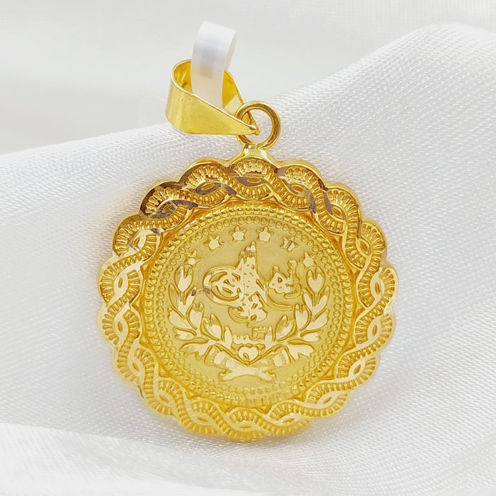 21K Rashadi Pendant Made of 21K Yellow Gold by Saeed Jewelry-25993
