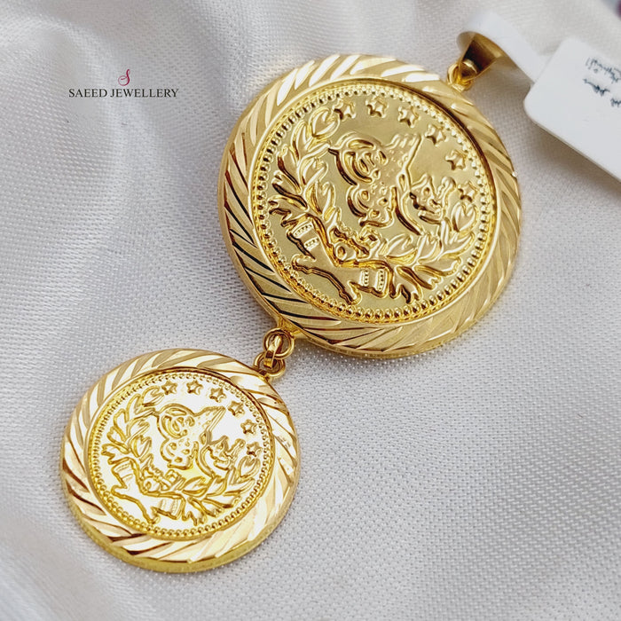 18K Rashadi Pendant Made of 18K Yellow Gold by Saeed Jewelry-تعليقة-رشادي-1