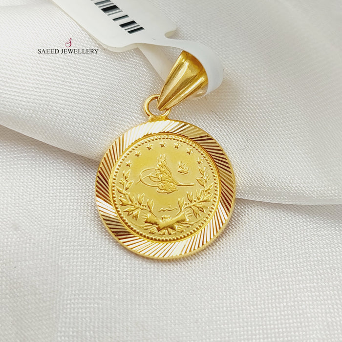 Rashadi Pendant Made Of 21K Yellow Gold by Saeed Jewelry-27931