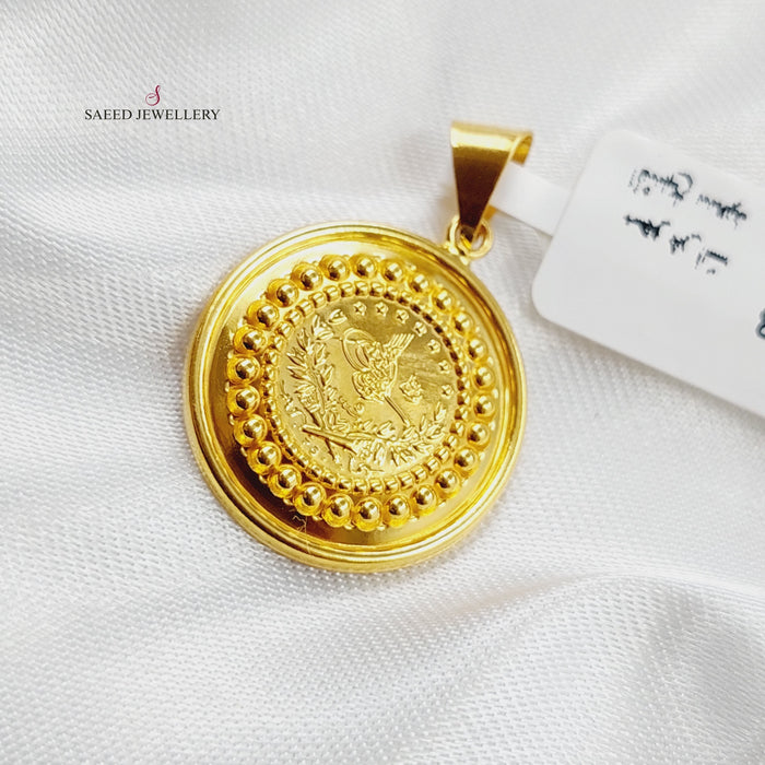 21K Gold Rashadi Plus Pendant by Saeed Jewelry - Image 4