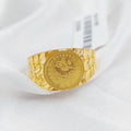21K Rashadi Ring Made of 21K Yellow Gold by Saeed Jewelry-25650