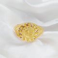 21K Rashadi Ring Made of 21K Yellow Gold by Saeed Jewelry-25824