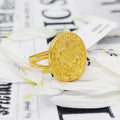 21K Rashadi Ring Made of 21K Yellow Gold by Saeed Jewelry-26270