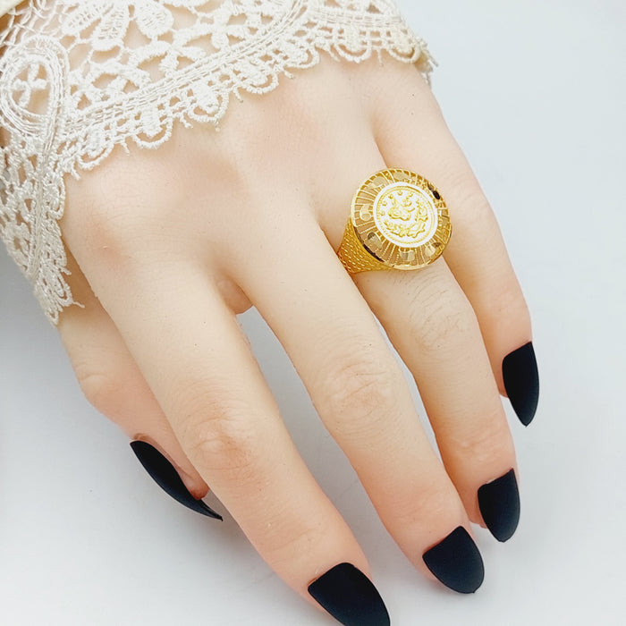 Rashadi Ring Made Of 21K Yellow Gold by Saeed Jewelry-28418
