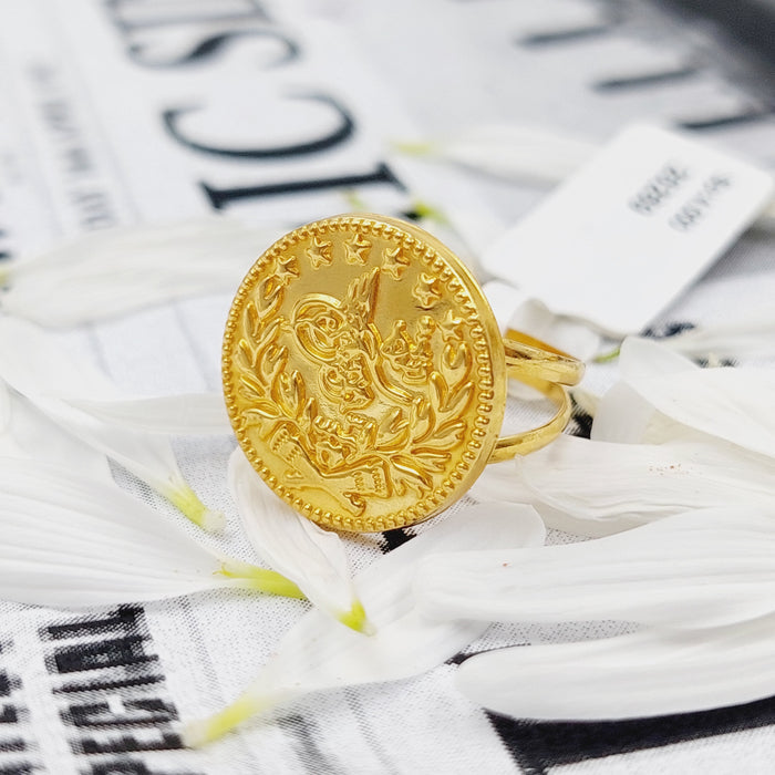 21K Rashadi Ring Made of 21K Yellow Gold by Saeed Jewelry-26270
