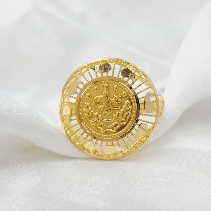 Rashadi Ring Made Of 21K Yellow Gold by Saeed Jewelry-28418