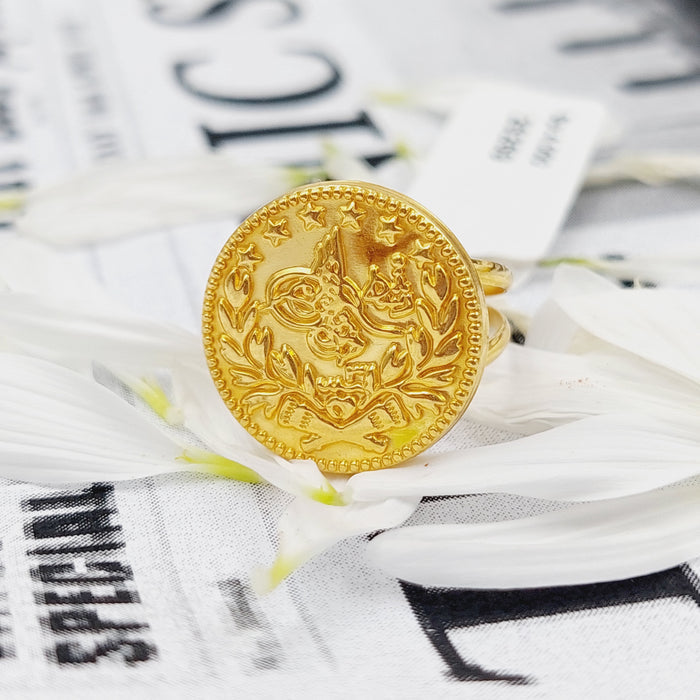 21K Rashadi Ring Made of 21K Yellow Gold by Saeed Jewelry-26270