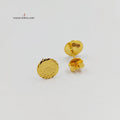 21K حلق برغي رشادي-مجوهرات الشيخ سعيد-Saeed Jewelry