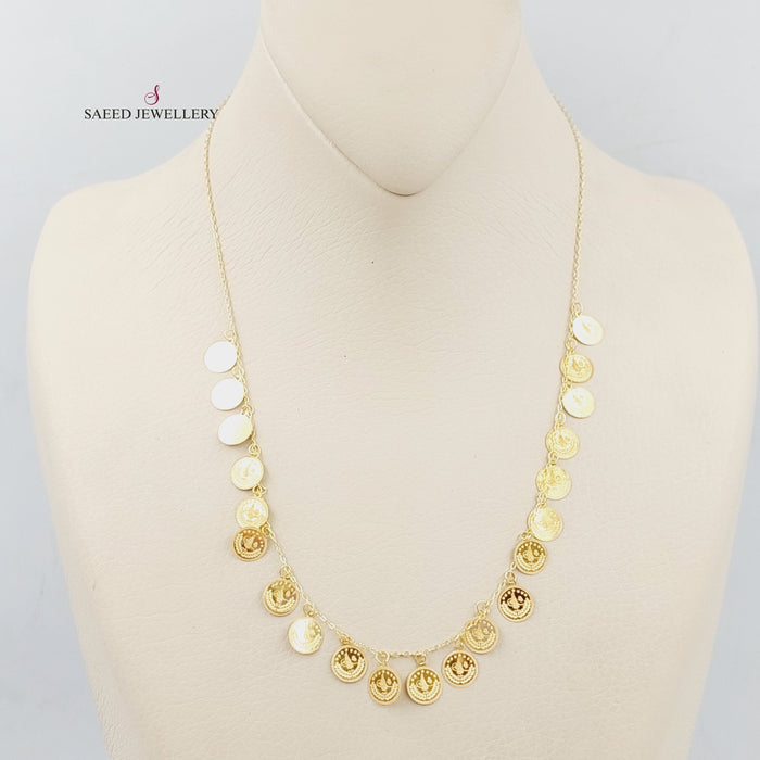 18K Rashadi's Eighths Necklace Made of 18K Yellow Gold by Saeed Jewelry-25812