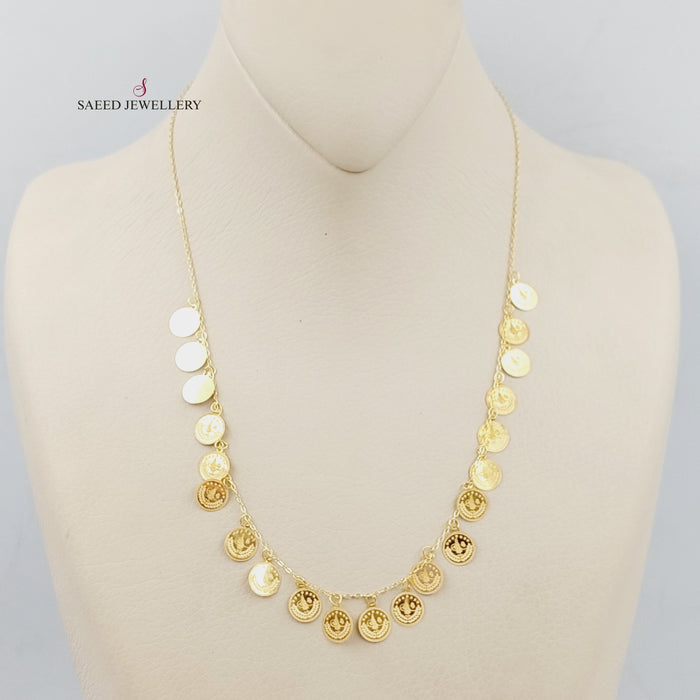 18K Rashadi's Eighths Necklace Made of 18K Yellow Gold by Saeed Jewelry-25812