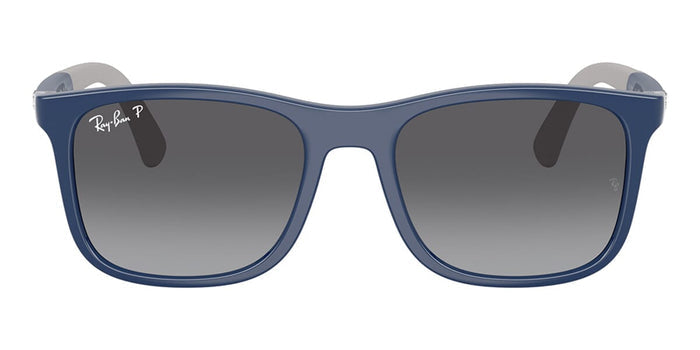 Ray-Ban RJ9084S #colour_blue on grey rubber/light brown polarised