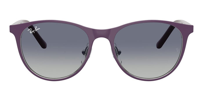 Ray-Ban RJ9552S #colour_matte violet on silver/grey blue gradient