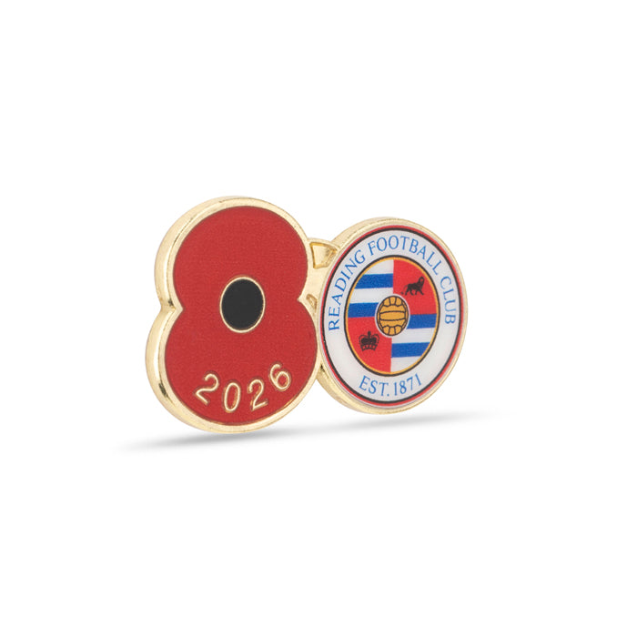 Reading Poppy Football Pin 2026