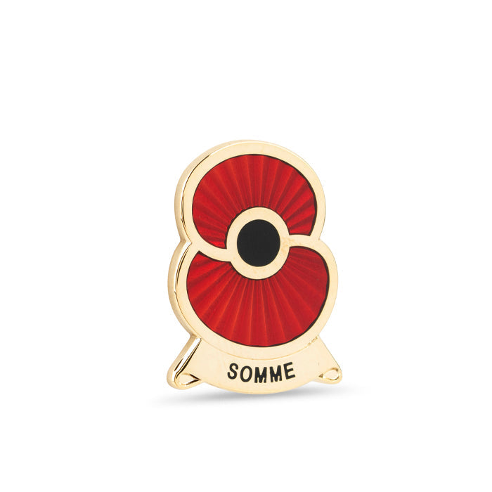Remembering Somme Poppy Lapel Pin