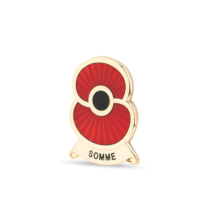 Remembering Somme Poppy Lapel Pin