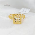Rhombus Ring  Made Of 21K Yellow Gold by Saeed Jewelry-29734