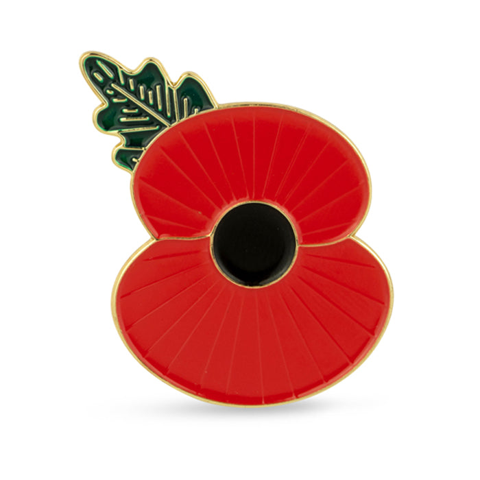 Ridged Poppy Badge