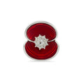 Ripple Crystal Centre Poppy Pin
