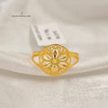 21K خاتم دائري-مجوهرات الشيخ سعيد-Saeed Jewelry