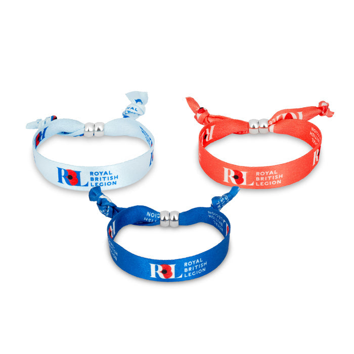 Royal British Legion Large Festival Bands - Pack of 3