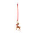 Rudolph with Poppy Enamel Christmas Decoration