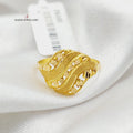 Sanded Ring  Made Of 21K Yellow Gold by Saeed Jewelry-29300