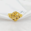 Sanded Ring  Made of 21K Yellow Gold by Saeed Jewelry-31055