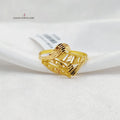 Sanded Ring  Made of 21K Yellow Gold by Saeed Jewelry-31056