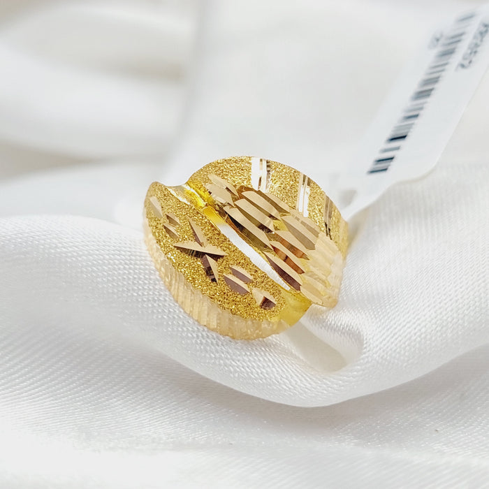 Sanded Ring Made Of 21K Yellow Gold by Saeed Jewelry-28352