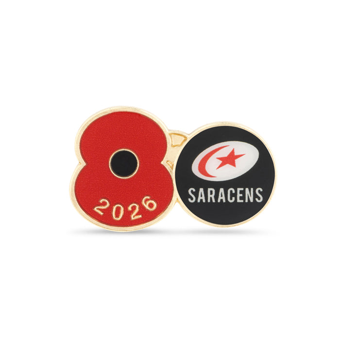 Saracens Poppy Rugby Pin 2026