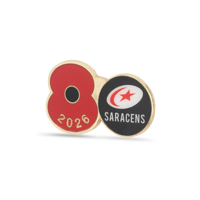 Saracens Poppy Rugby Pin 2026