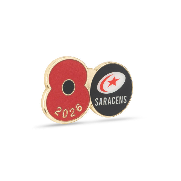 Saracens Poppy Rugby Pin 2026