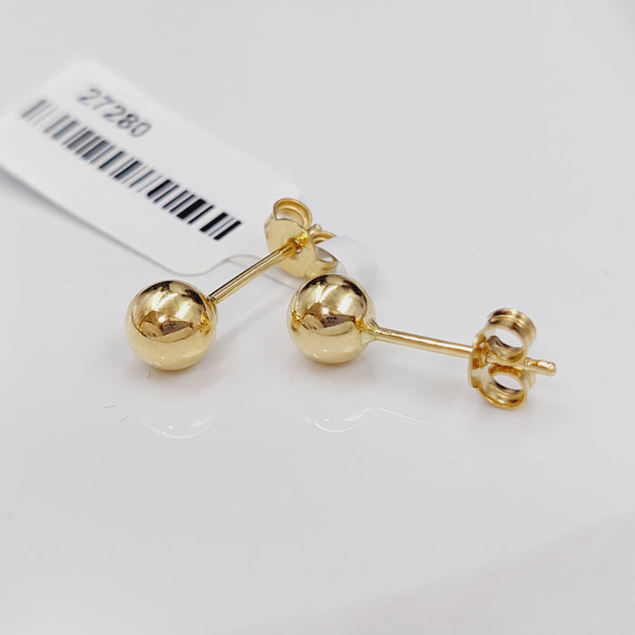 18K Screw Earrings Made of 18K Yellow Gold by Saeed Jewelry-27280