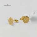 18K حلق برغي-مجوهرات الشيخ سعيد-Saeed Jewelry