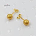 18K Gold Screw Earrings by Saeed Jewelry - Image 1