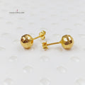 18K Screw Earrings Made of 18K Yellow Gold by Saeed Jewelry-24430