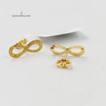 18K حلق برغي-مجوهرات الشيخ سعيد-Saeed Jewelry