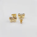 18K Screw Earrings Made of 18K Yellow Gold by Saeed Jewelry-27281