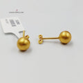 18K حلق برغي-مجوهرات الشيخ سعيد-Saeed Jewelry
