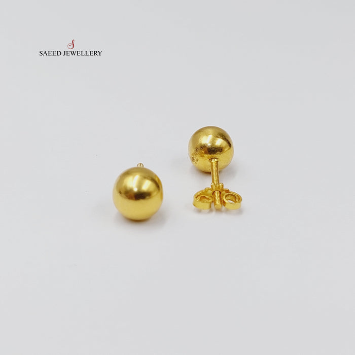 18K حلق برغي-مجوهرات الشيخ سعيد-Saeed Jewelry