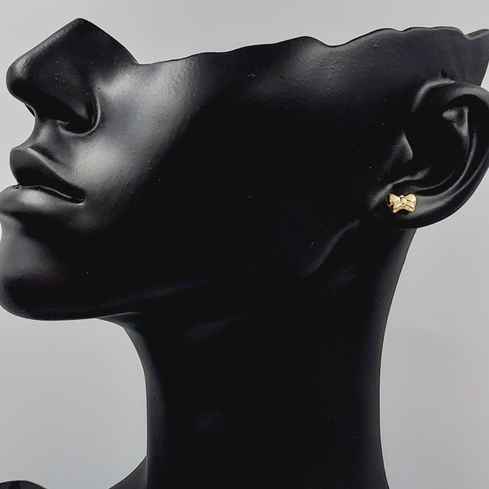 18K Screw Earrings Made of 18K Yellow Gold by Saeed Jewelry-27281