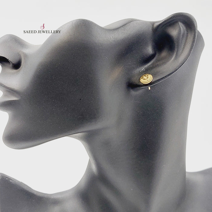 18K حلق برغي-مجوهرات الشيخ سعيد-Saeed Jewelry