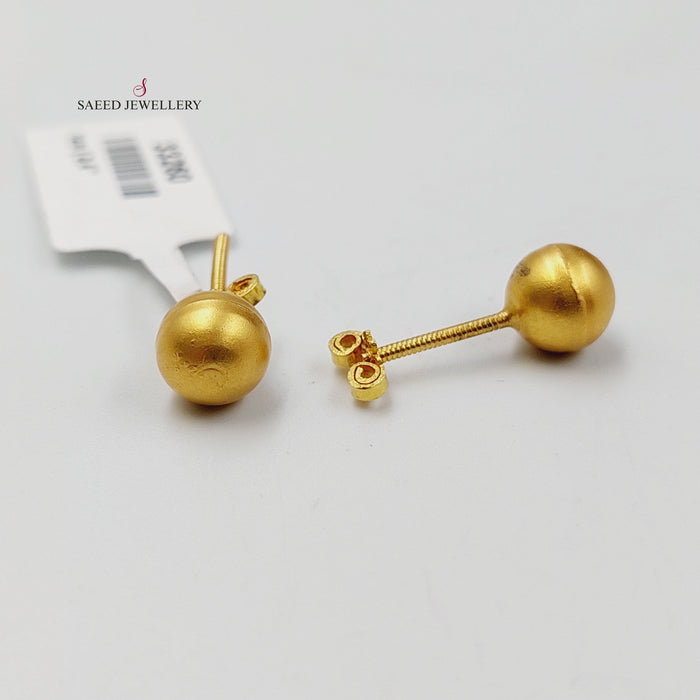 18K حلق برغي-مجوهرات الشيخ سعيد-Saeed Jewelry
