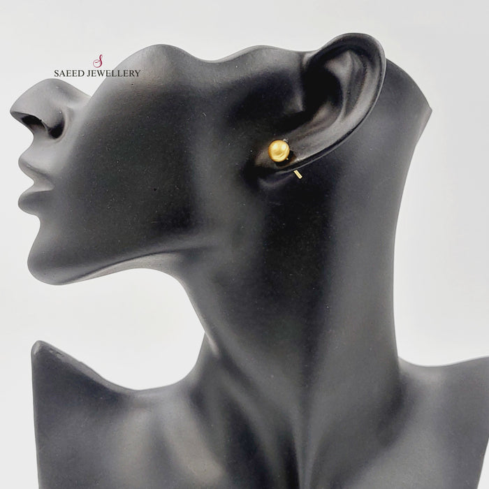 18K حلق برغي-مجوهرات الشيخ سعيد-Saeed Jewelry