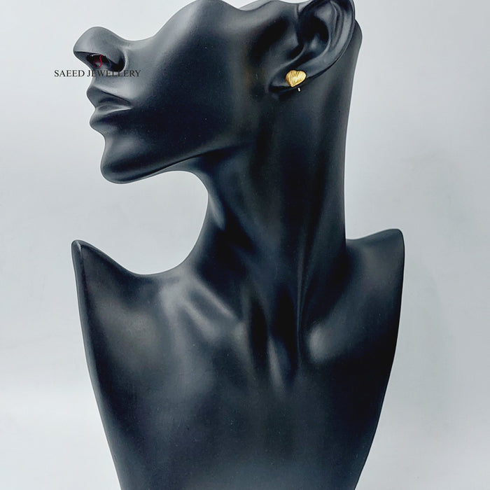 18K Gold Screw Earrings by Saeed Jewelry - Image 3