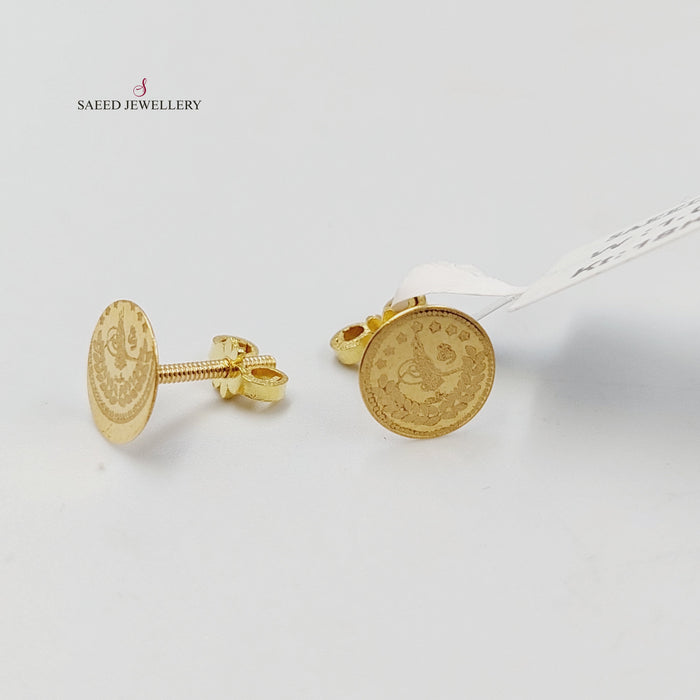 18K حلق برغي-مجوهرات الشيخ سعيد-Saeed Jewelry