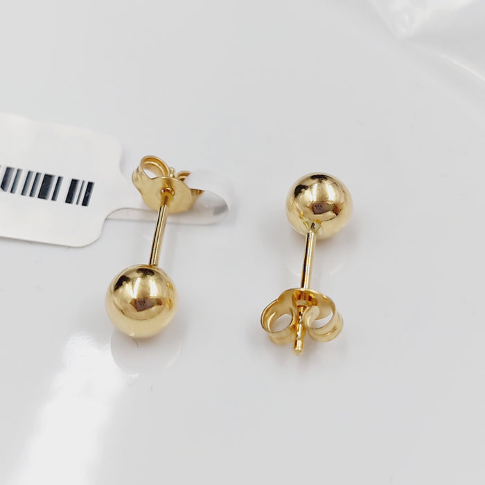 18K Screw Earrings Made of 18K Yellow Gold by Saeed Jewelry-27280