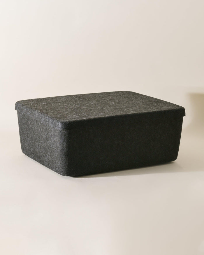 Sculpted Bin – Large with Lid, Set of 3