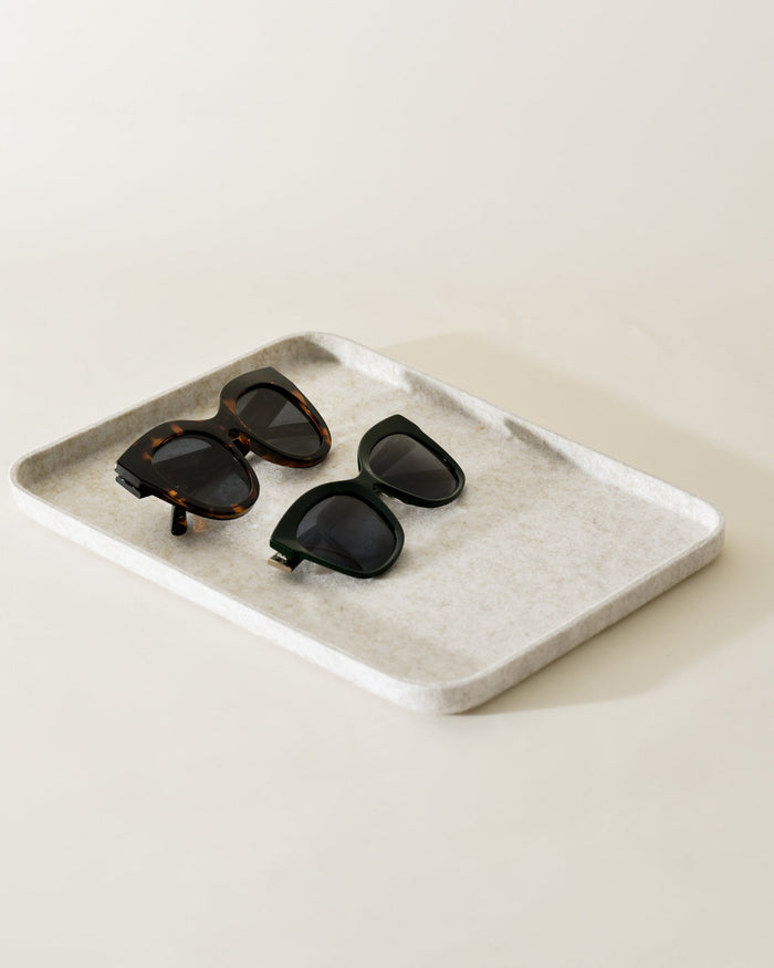 Sculpted Bin – Wide with Lid